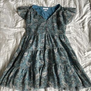 Aritzia Little Moon Blue Patterned Dress
